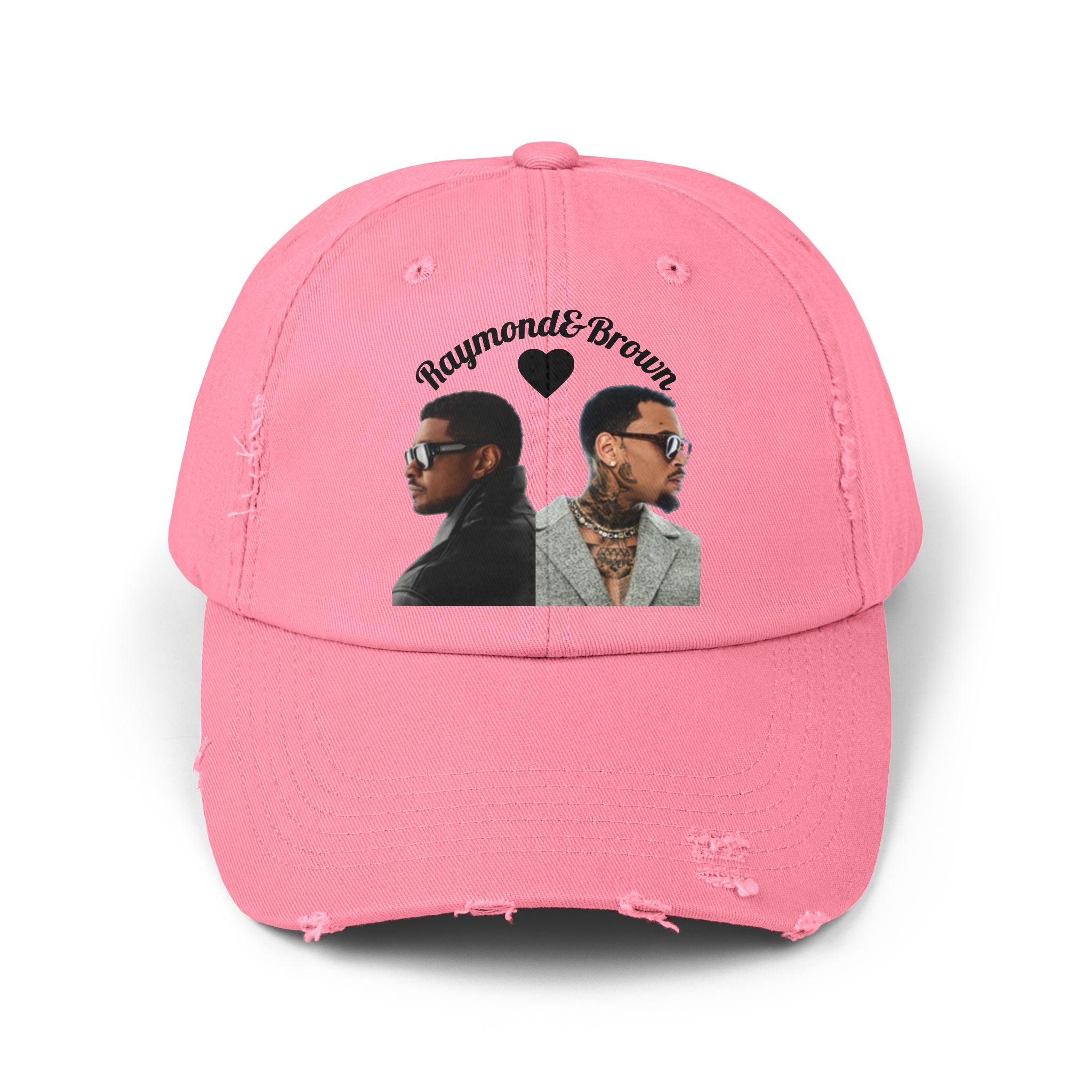 R&B Singer Tour Distressed Cap — Retro Rapper Portrait Baseball Hat