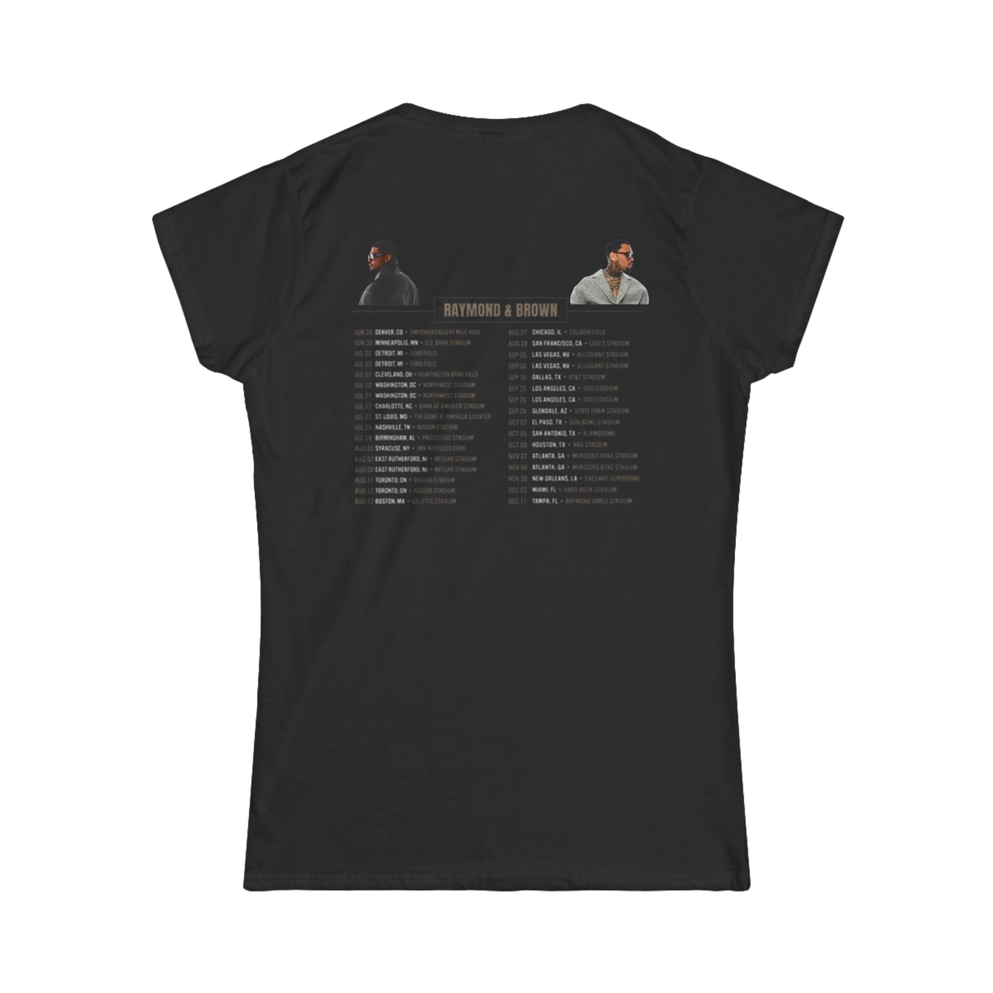 R&B Tour Women's Tee — 'The R&B Tour' Shirt with Tour Dates