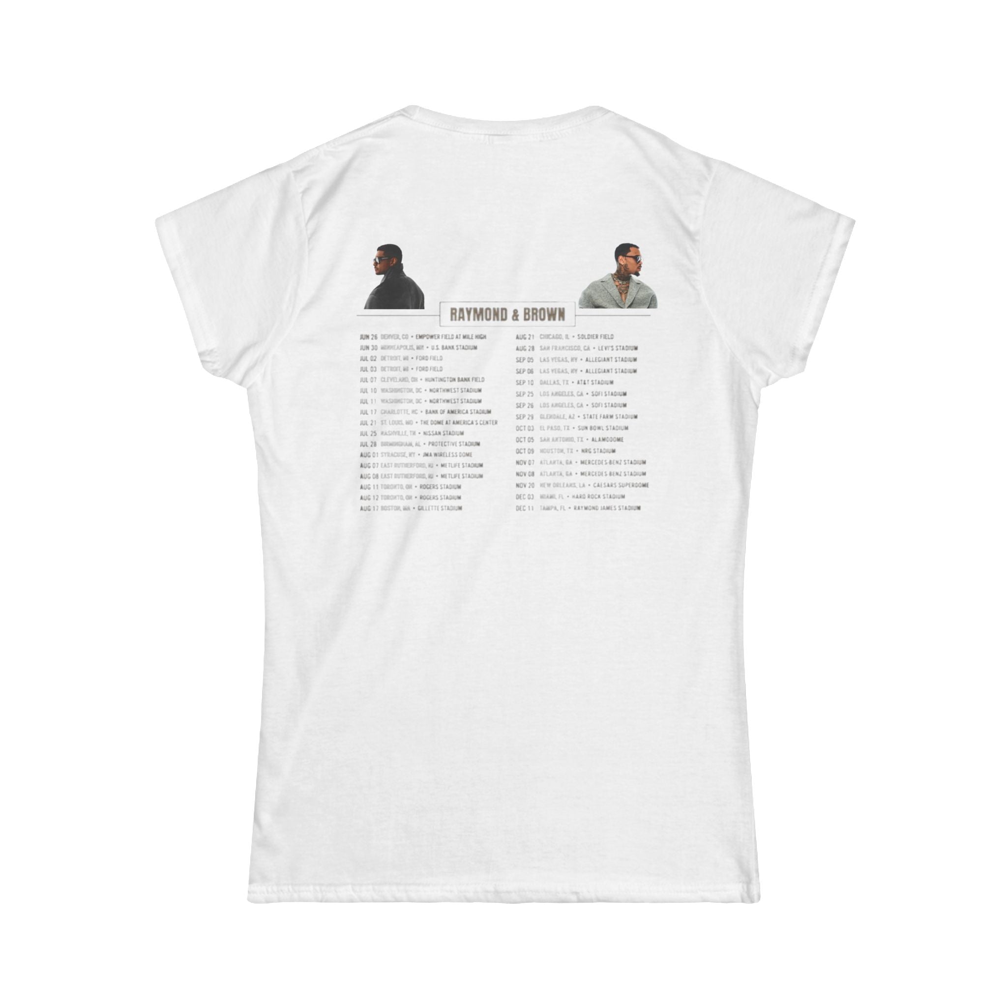 R&B Tour Women's Tee — 'The R&B Tour' Shirt with Tour Dates
