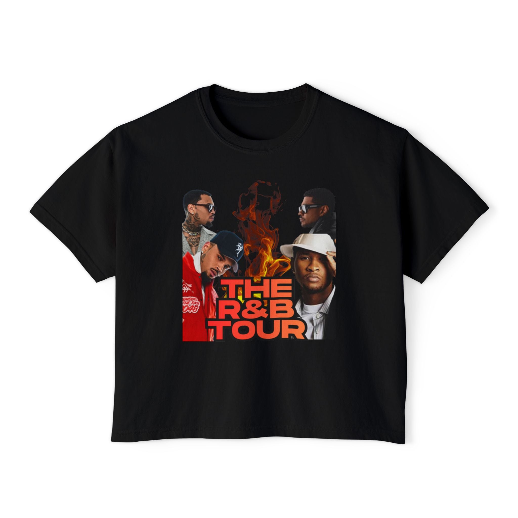 RnB Tour Graphic Boxy Tee — 'The RnB Tour' Concert Shirt