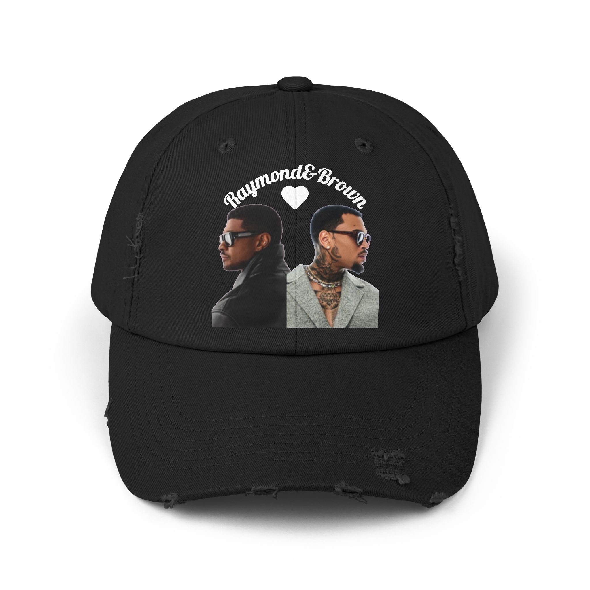 R&B Singer Tour Distressed Cap — Retro Rapper Portrait Baseball Hat